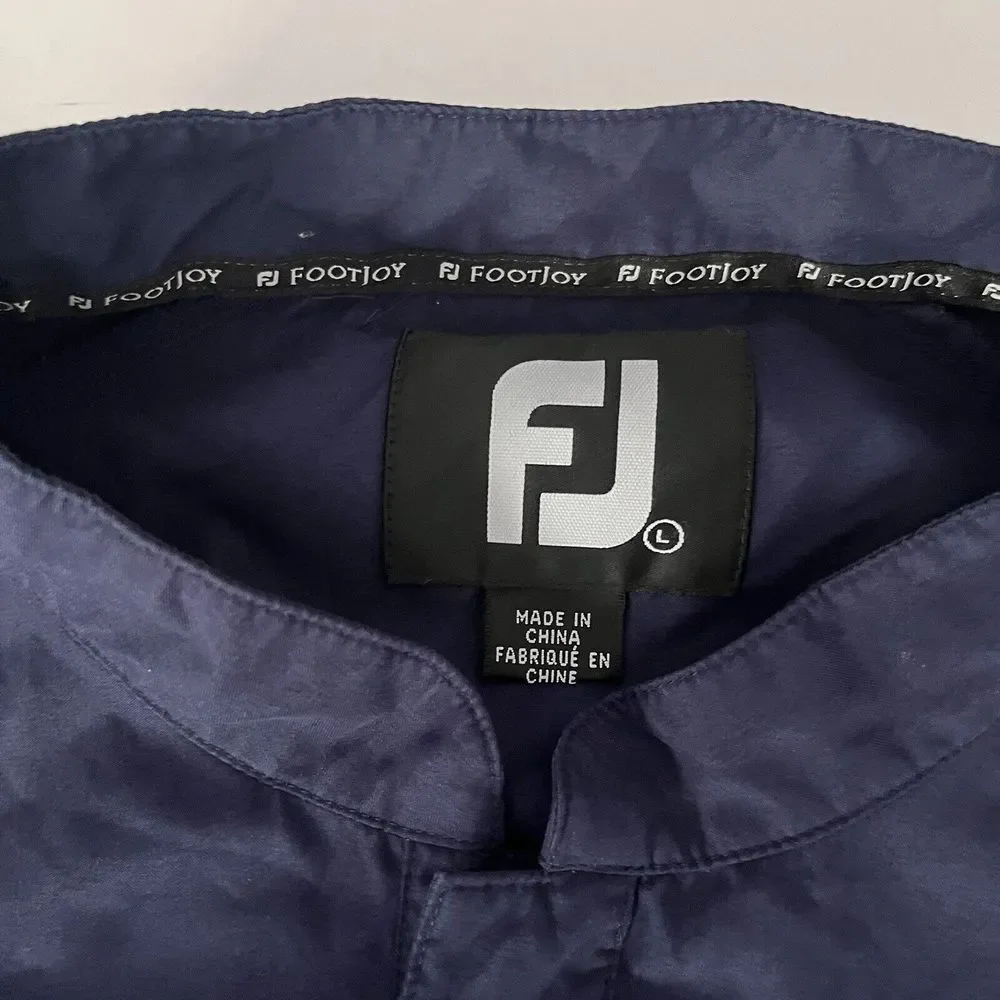 Footjoy Pullover‎ Windbreaker Jacket Navy Blue Mens L